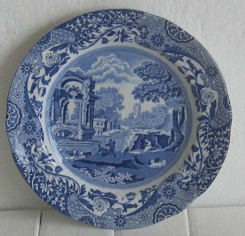 COPELAND SPODE ITALIAN SIDE PLATE - BLUE AND WHITE