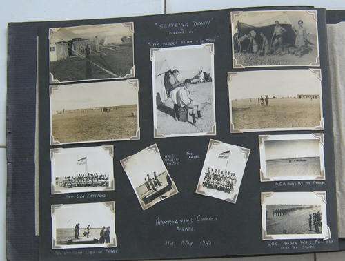 WW11 PHOTO ALBUM (1943) AND 100 PHOTO'S