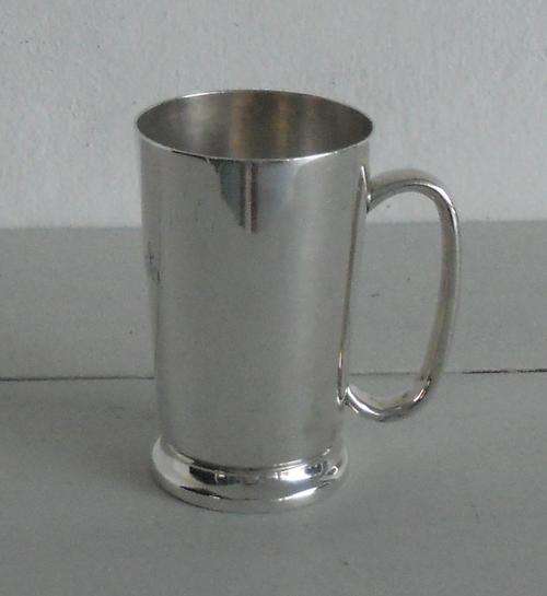 ERCO SILVER PLATED BEER MUG