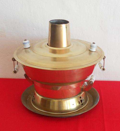 VINTAGE COPPER AND BRASS TAGINE - MIDDLE EASTERN COOKING POT