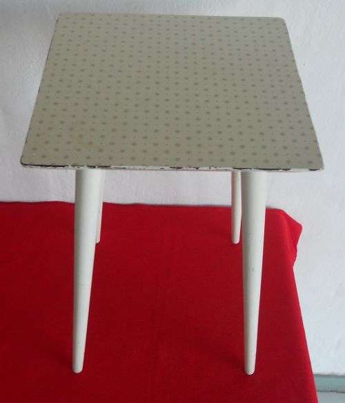 RETRO SIDE TABLE WITH FORMICA TOP - c1950s