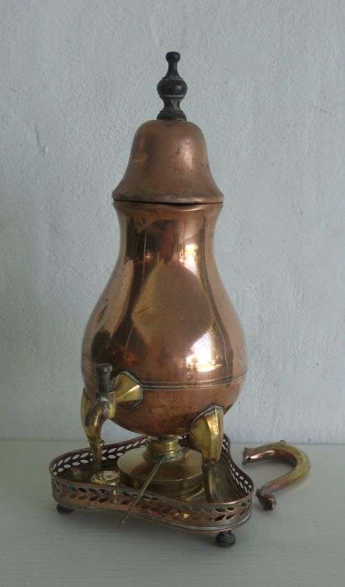 COPPER URN WITH BURNER
