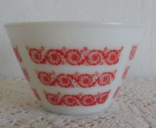 MILK GLASS MIXING BOWL
