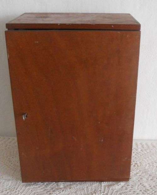 VINTAGE WOODEN BATHROOM CABINET