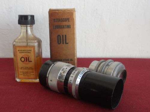 VINTAGE KODASCOPE LUBRICATING OIL & 2 LENSES - Schneider-Kreuznach