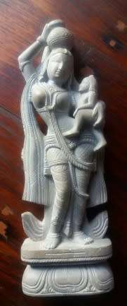 HINDU WATER CARRIER STONE CARVING