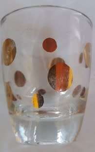 RETRO SHOT GLASSES COMPLETE ON A STAND