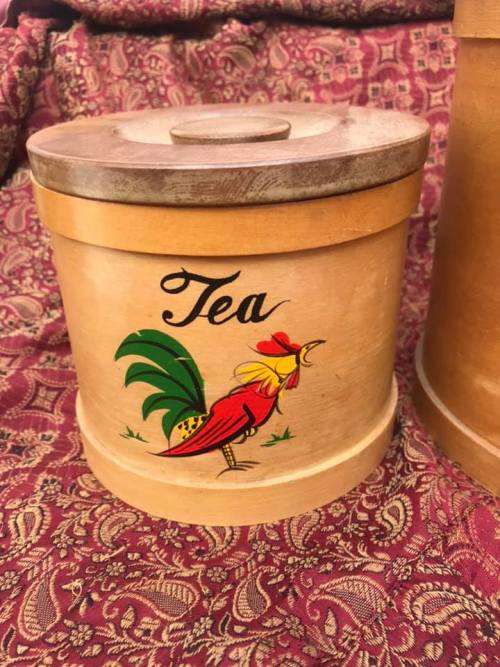 VINTAGE BENTWOOD KITCHEN CONTAINERS