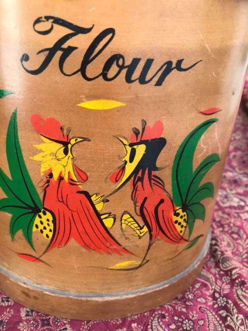 VINTAGE BENTWOOD KITCHEN CONTAINERS