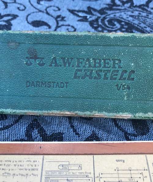 A W FABER SLIDE RULER