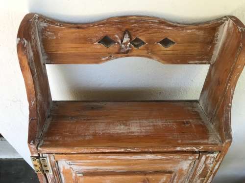 SMALL OREGON PINE CABINET