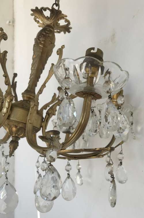 CHANDELIERs WITH CRYSTAL DROPS