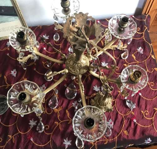 CHANDELIERs WITH CRYSTAL DROPS