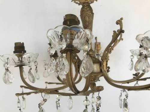 CHANDELIERs WITH CRYSTAL DROPS