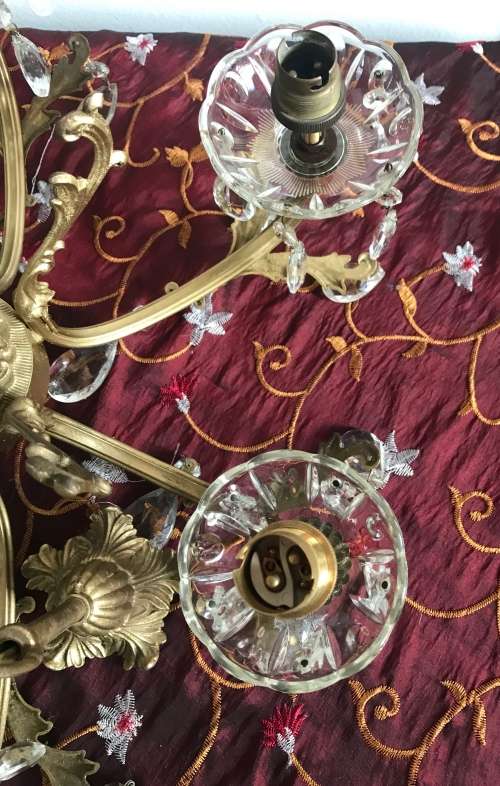 CHANDELIERs WITH CRYSTAL DROPS