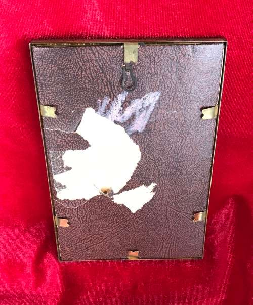 VINTAGE FRAMED EMBROIDERED `MARY HAD A LITTLE LAMB`