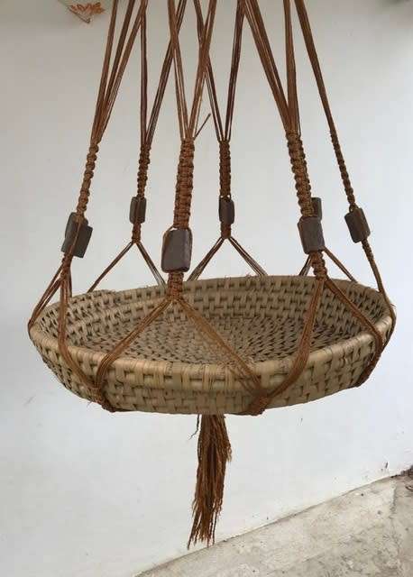 HANGING MACRAME WITH BASKET