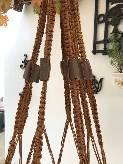 HANGING MACRAME WITH BASKET