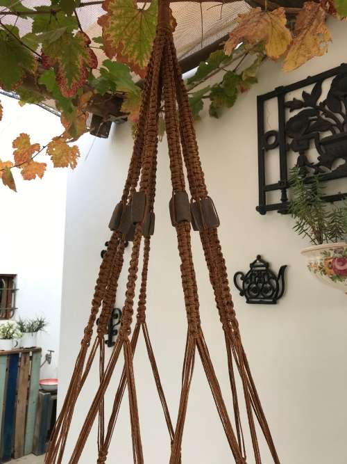 HANGING MACRAME WITH BASKET