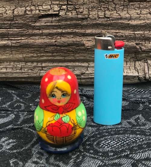 BABUSHKA TOOTHPICK HOLDER Hand painted