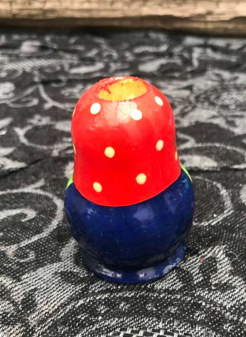 BABUSHKA TOOTHPICK HOLDER Hand painted