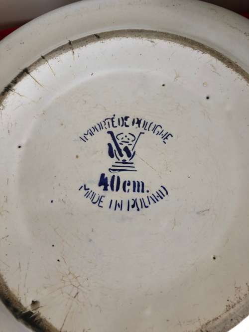 ENAMEL JUG and BASIN made in Poland