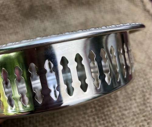 ELWECO BOTTLE COASTER - Silverplated