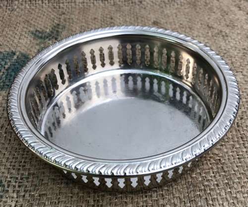 ELWECO BOTTLE COASTER - Silverplated