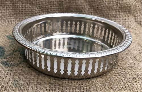 ELWECO BOTTLE COASTER - Silverplated