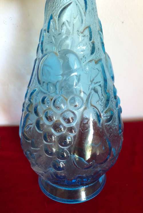 GLASS BOTTLES -1  Blue and 1 Amber