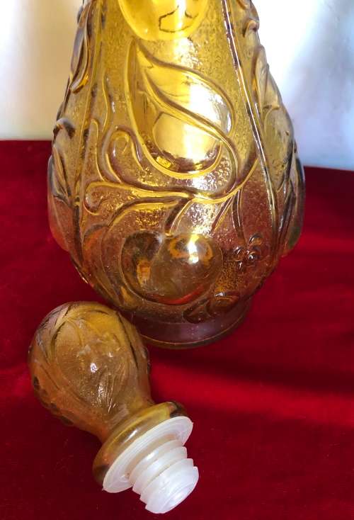 GLASS BOTTLES -1  Blue and 1 Amber