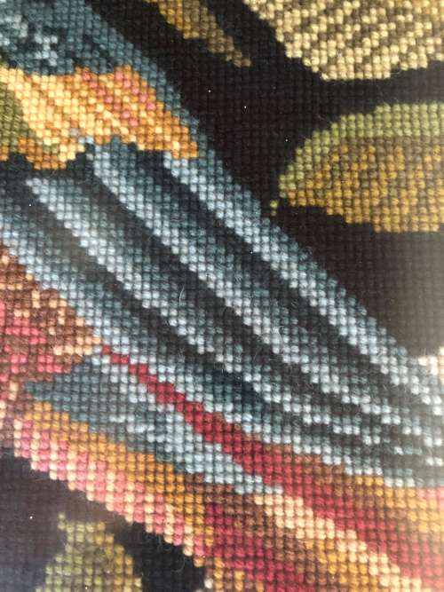 NEEDLEWORK FIRE SCREEN made in England