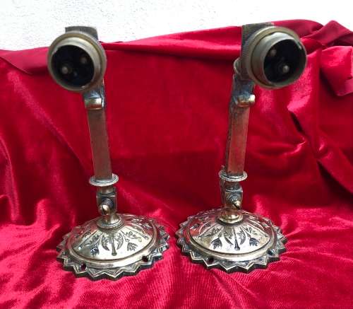BRASS WALL LIGHTS / SCONCES...heavy and solid