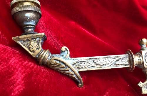 BRASS WALL LIGHTS / SCONCES...heavy and solid