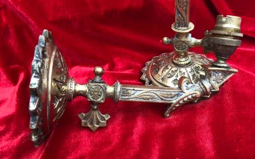 BRASS WALL LIGHTS / SCONCES...heavy and solid