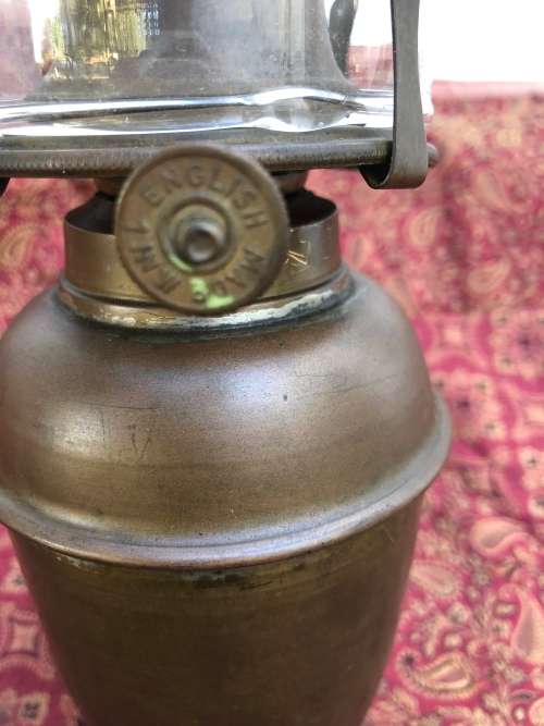 BRASS BRITISH MADE KEROSENE LAMP
