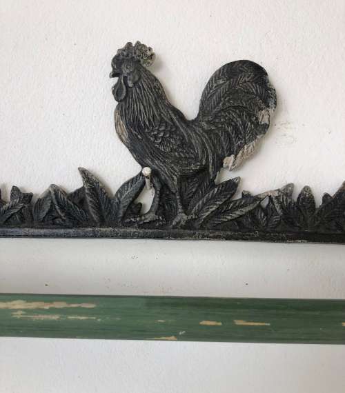 WROUGHT IRON DISHCLOTH RACK