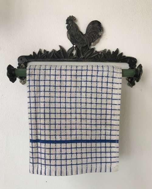 WROUGHT IRON DISHCLOTH RACK