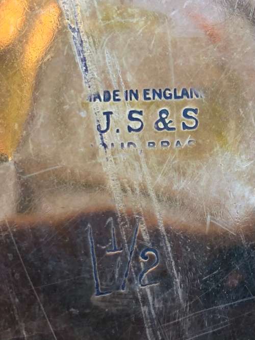 ANTIQUE ART NOUVEAU BRASS JUG by J S and S ( Joseph Stanley)