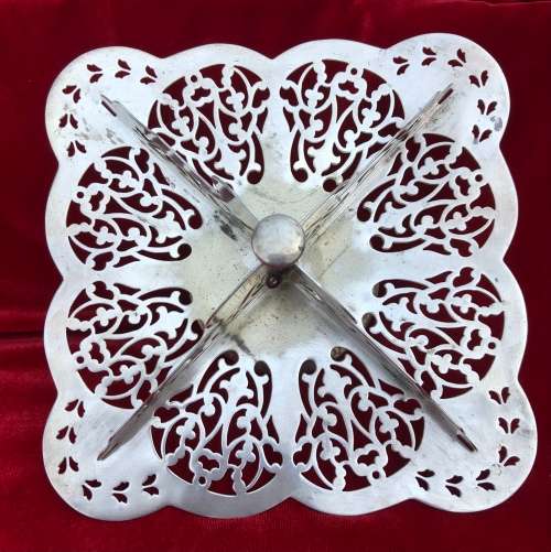 SILVER PLATED SANDWICH / CAKE DISPLAY PLATE