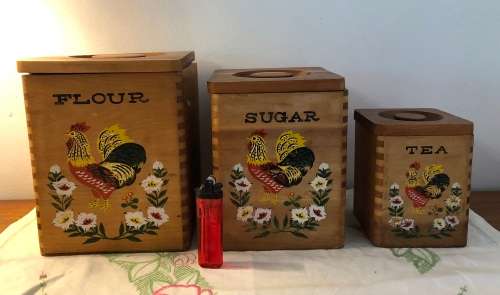 VINTAGE WOODEN CONTAINERS