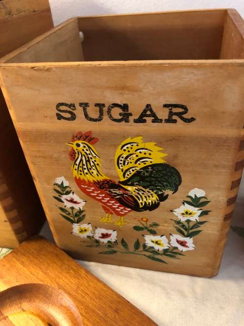 VINTAGE WOODEN CONTAINERS