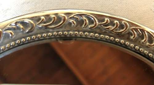 SILVER PLATED DRESSING TABLE / HAND MIRROR