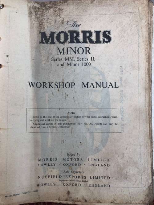 MORRIS MINOR WORKSHOP MANUAL