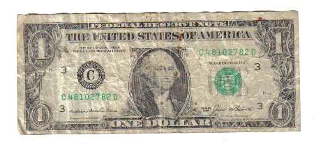 ONE DOLLAR BILL 1985 SERIES