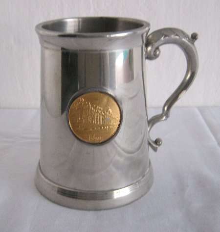 HAND MADE PEWTER MUG - HARRODS ENGLAND