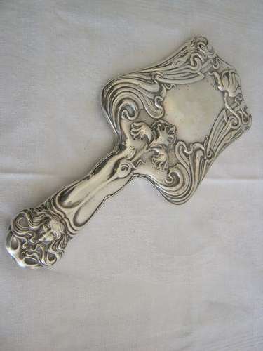 BIRMINGHAM HALLMARKED SILVER HAND MIRROR