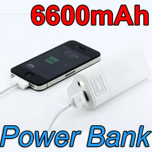 Yoobao Portable Power Bank 6600mAh Rechargable Battery Station Charger for iPhone iPad Samsung etc