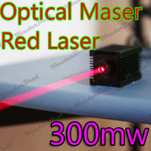 300mW 650nm Red Beam Laser Module, Optical Maser, Free USB Power Cable and Wall Power Supply