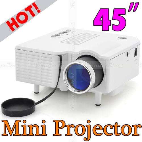 NEW- Mini LED 30 Lumen Portable Handheld Projector Multimedia Player VGA HDMI Port 320*240